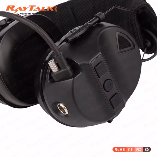 전술 전자 소음 차단 픽업 헤드폰 청력 보호 헤드셋