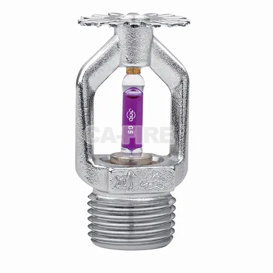 직접 제조 Pedent 직립 측벽 유리 전구 Esfr은 플라스틱 보호 프레임이 있는 화재 스프링클러 헤드를 은폐했습니다.